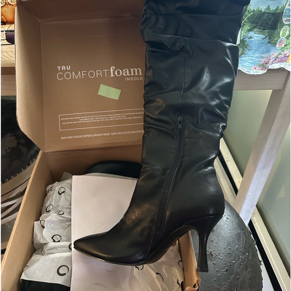 Journee collection wide calf knee high boots - Picture 1 of 6